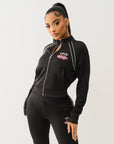 True Religion True Sporty Shrunken Track Jkt Jet Black