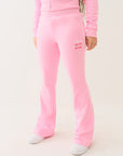 True Religion Sporty Bootcut Track Pant Prism Pink