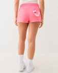 True Religion I Love Tr Mr Fleece Shorts Sunkist Coral