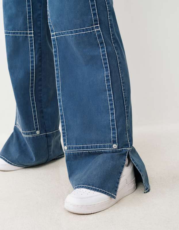 True Religion  Bobbi Baggy Carpenter Big T Sargasso Sea