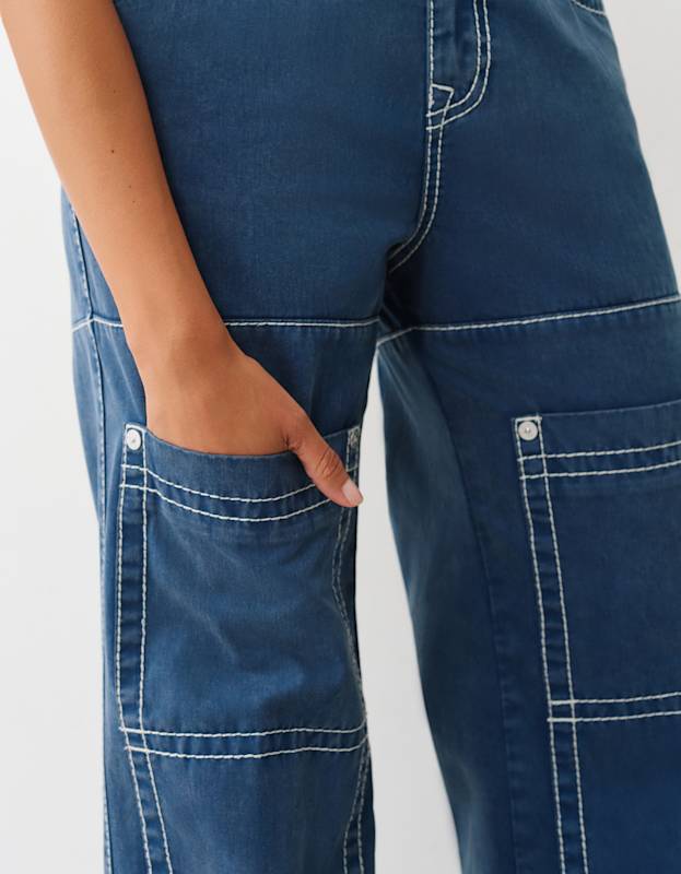 True Religion  Bobbi Baggy Carpenter Big T Sargasso Sea