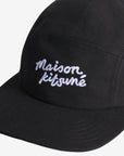 Maison Kitsune Cap Handwriting 5P Black