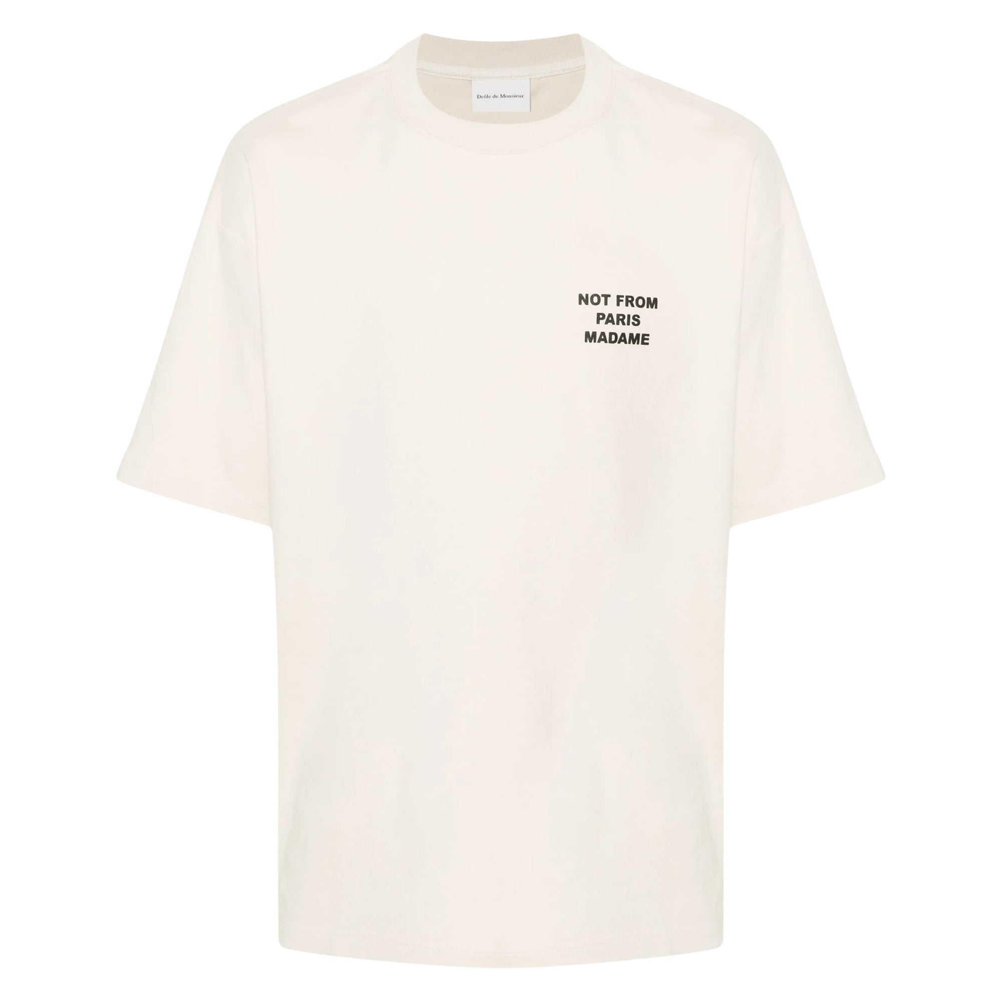 Drole De Monsieur T-Shirt Slogan Off-White