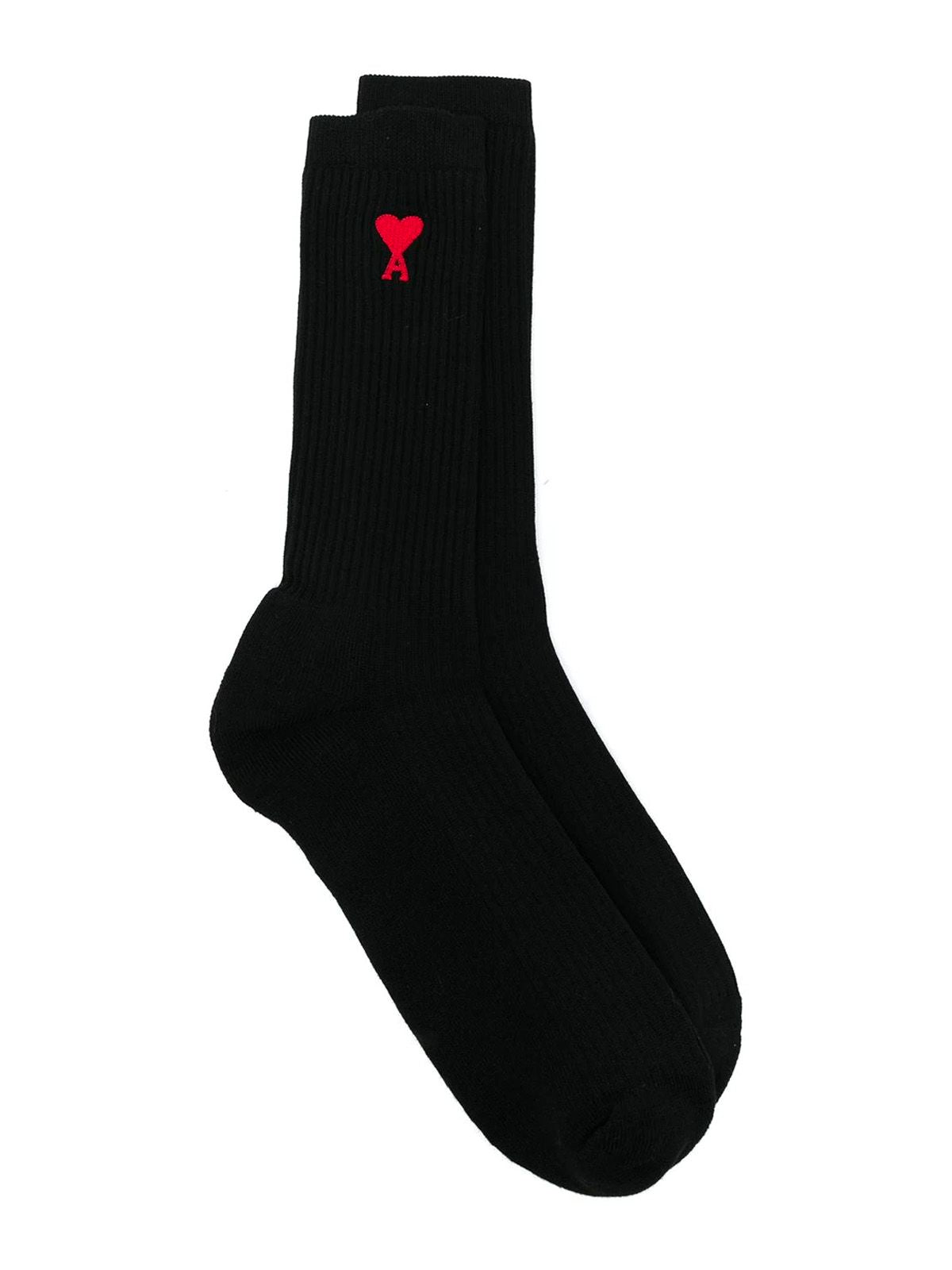 Ami Paris Sock Logo Black