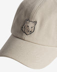 Maison Kitsune Cap Fox Head Concrete Beige