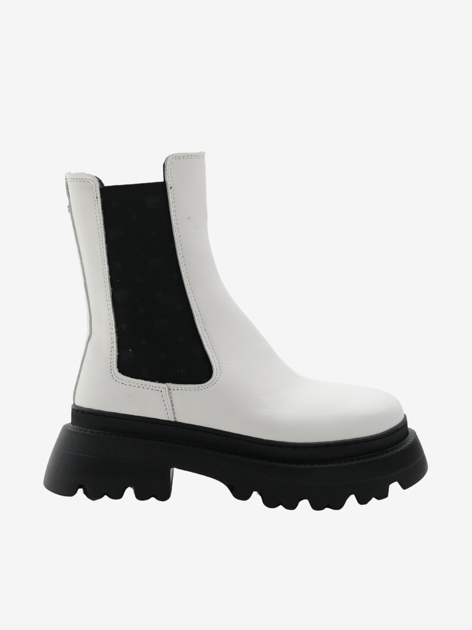 Chiara Ferragni Boot Chelsea Leather White