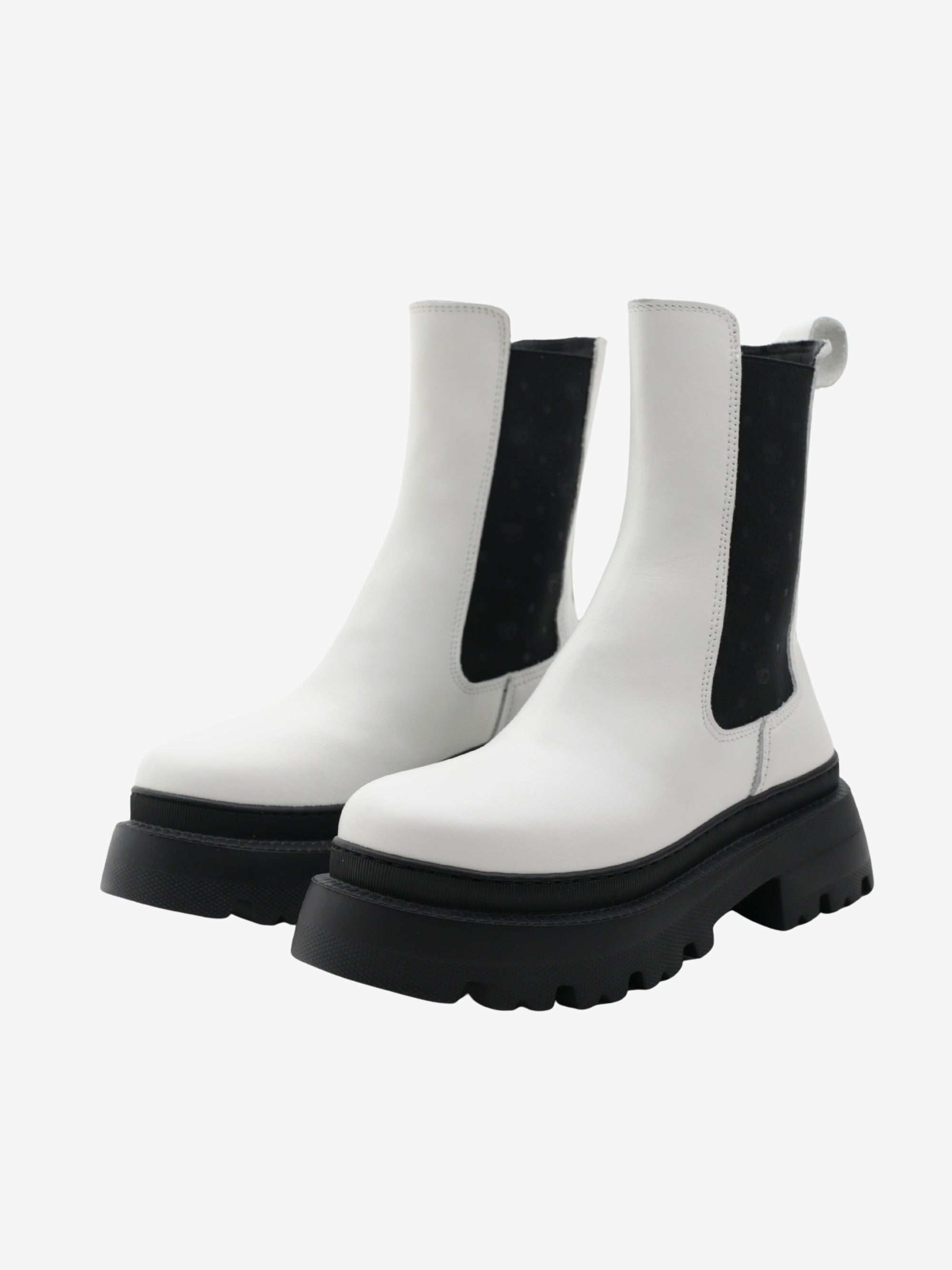 Chiara Ferragni Boot Chelsea Leather White
