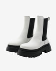 Chiara Ferragni Boot Chelsea Leather White