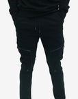 Capone Sweatpants Zipped Black