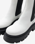 Chiara Ferragni Boot Chelsea Leather White