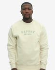 Capone Sweater Back Floral Print Beige-Green