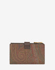 Etro Wallet  Arnica + Leather 19X9 Brown
