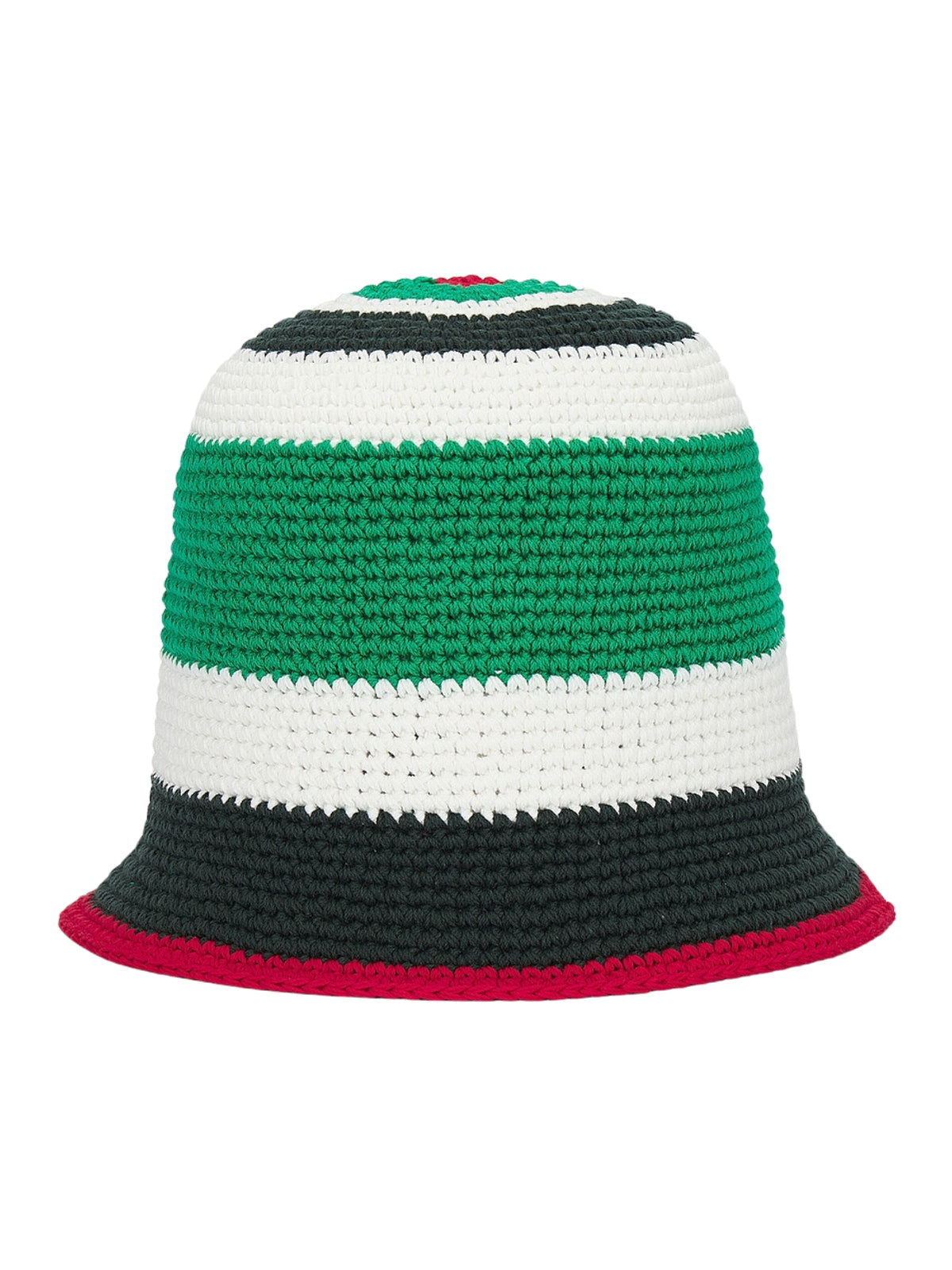 Casablanca  Bucket Hat Crochet Greenblackwhite