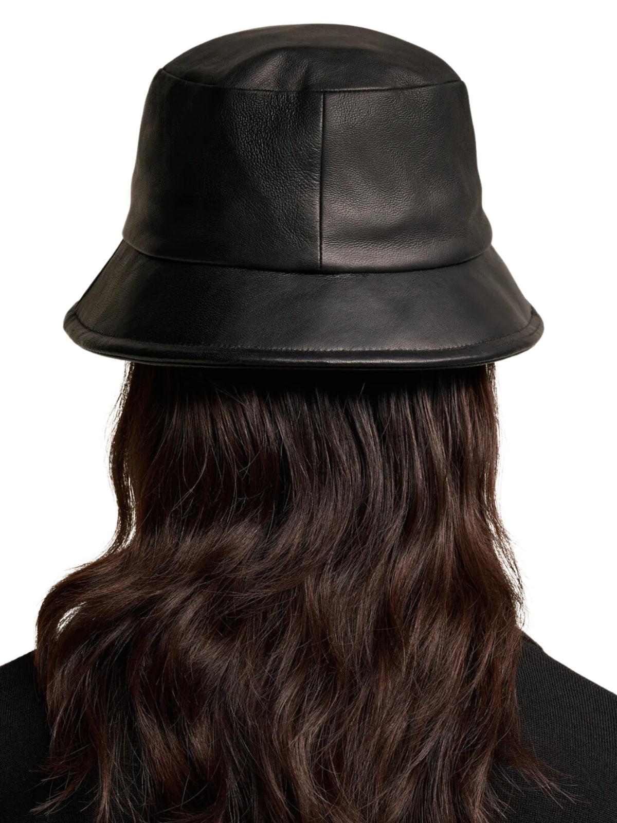 Ami Bucket Hat Alexandre Mattiussi Lamb Leather Black - 2