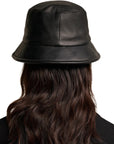 Ami Bucket Hat Alexandre Mattiussi Lamb Leather Black - 2