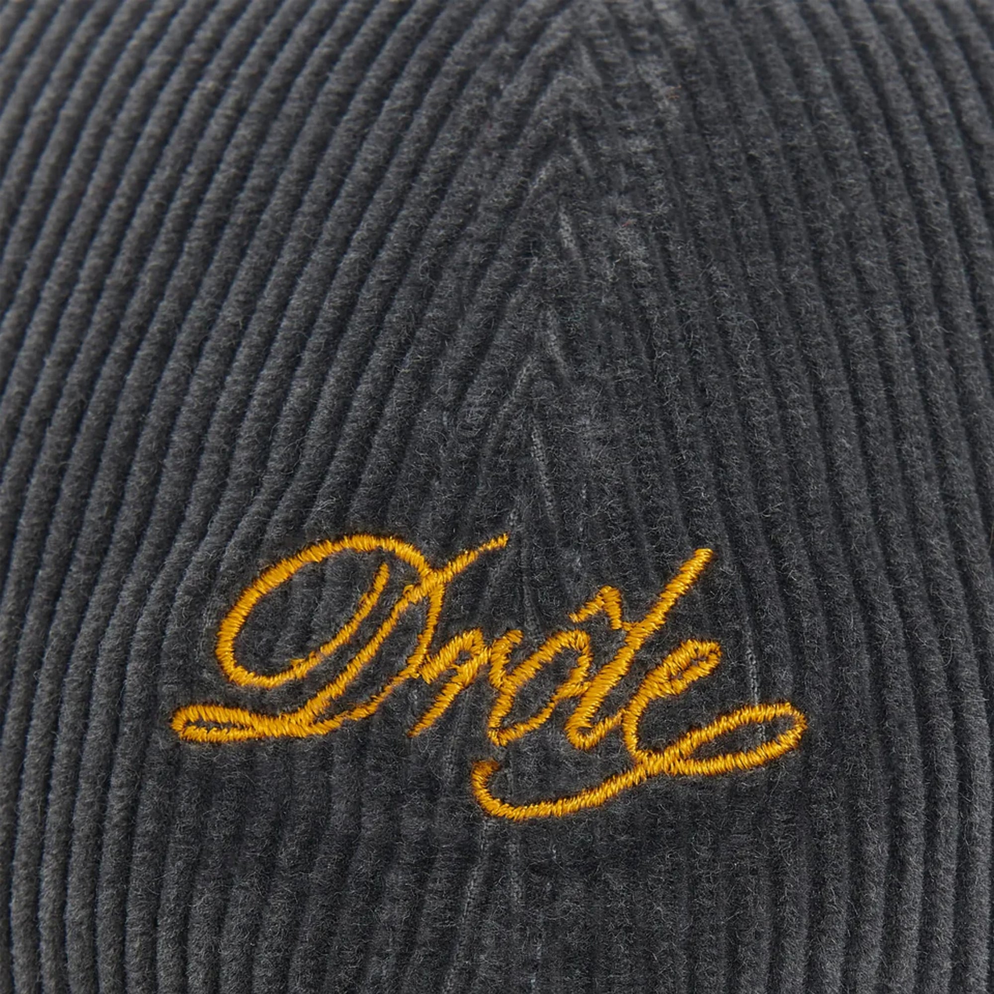 Drole De Monsieur Cap Courdroy Logo Grey