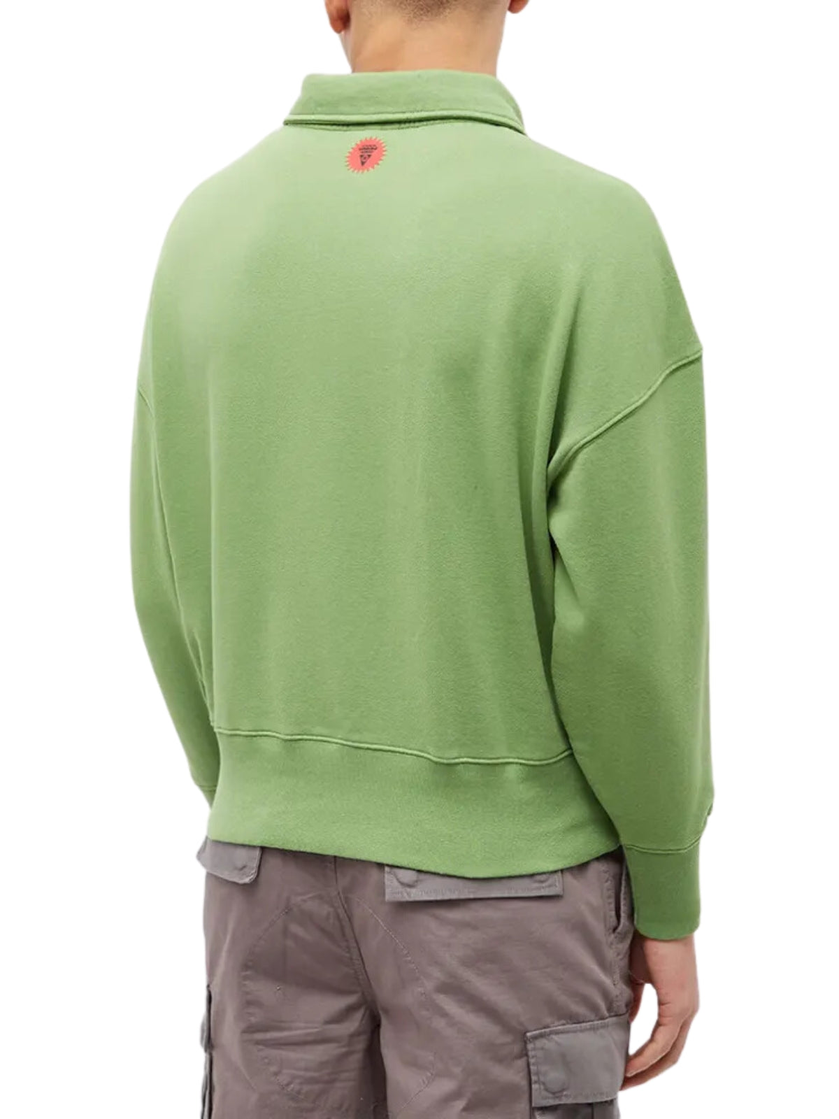 Icecream  Sweater Half Zip Collared Green