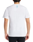 Billionaire Boys Club T-Shirt Small Arch Logo White-Blue