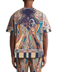 Etro T-Shirt Multi Coloured Paisley Navy