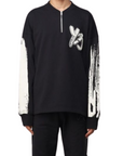 Y-3 Sweater Logo Half Zip Black - 3