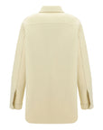 Jil Sander Jacket Button Down Top Pocket Off-White