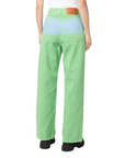 Msgm Jeans Two Tone Green-Blue - 2