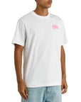 Billionaire Boys Club T-Shirt Small Arch Logo White-Pink