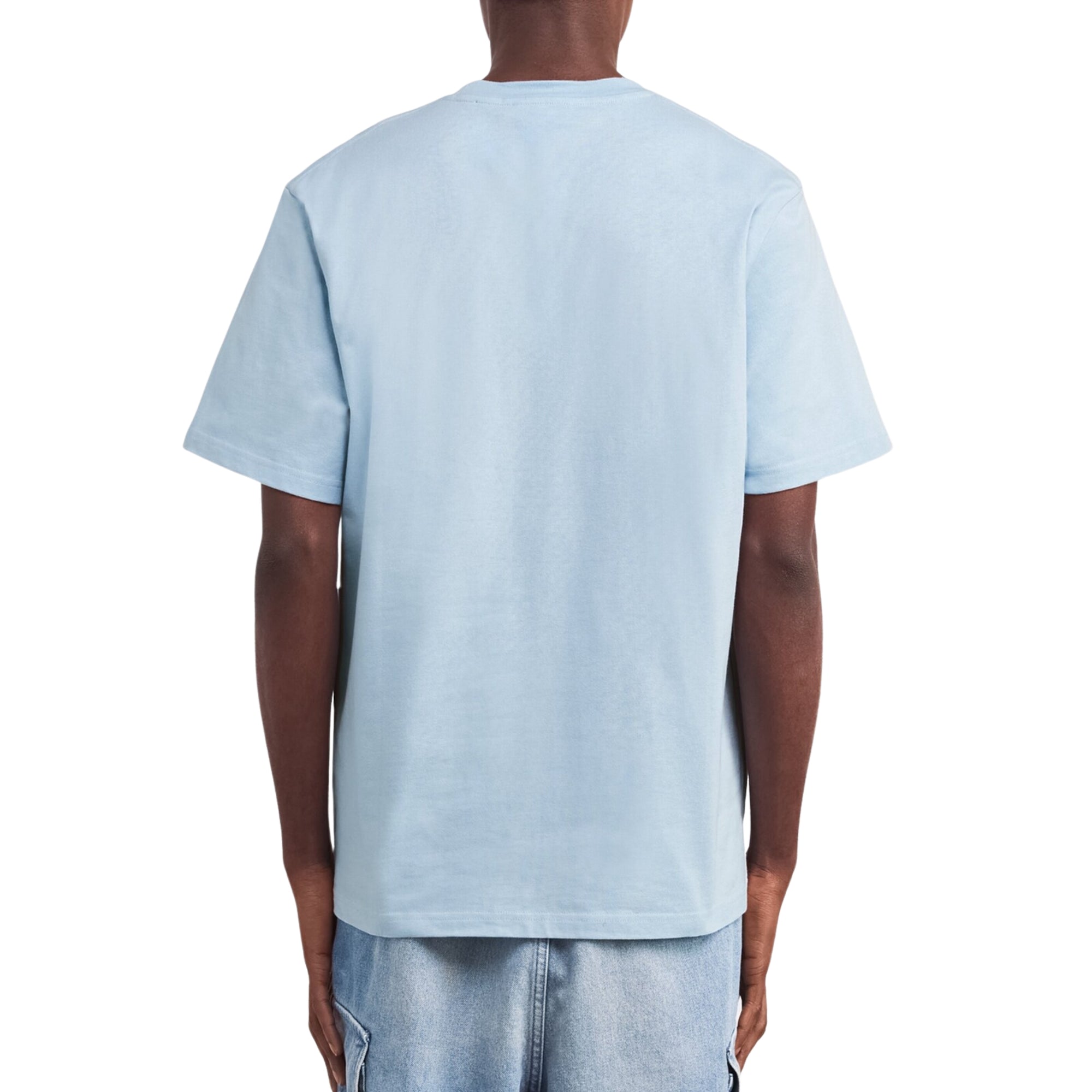 Jw Anderson T-Shirt Logo Embroidery Pale Blue