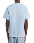 Jw Anderson T-Shirt Logo Embroidery Pale Blue