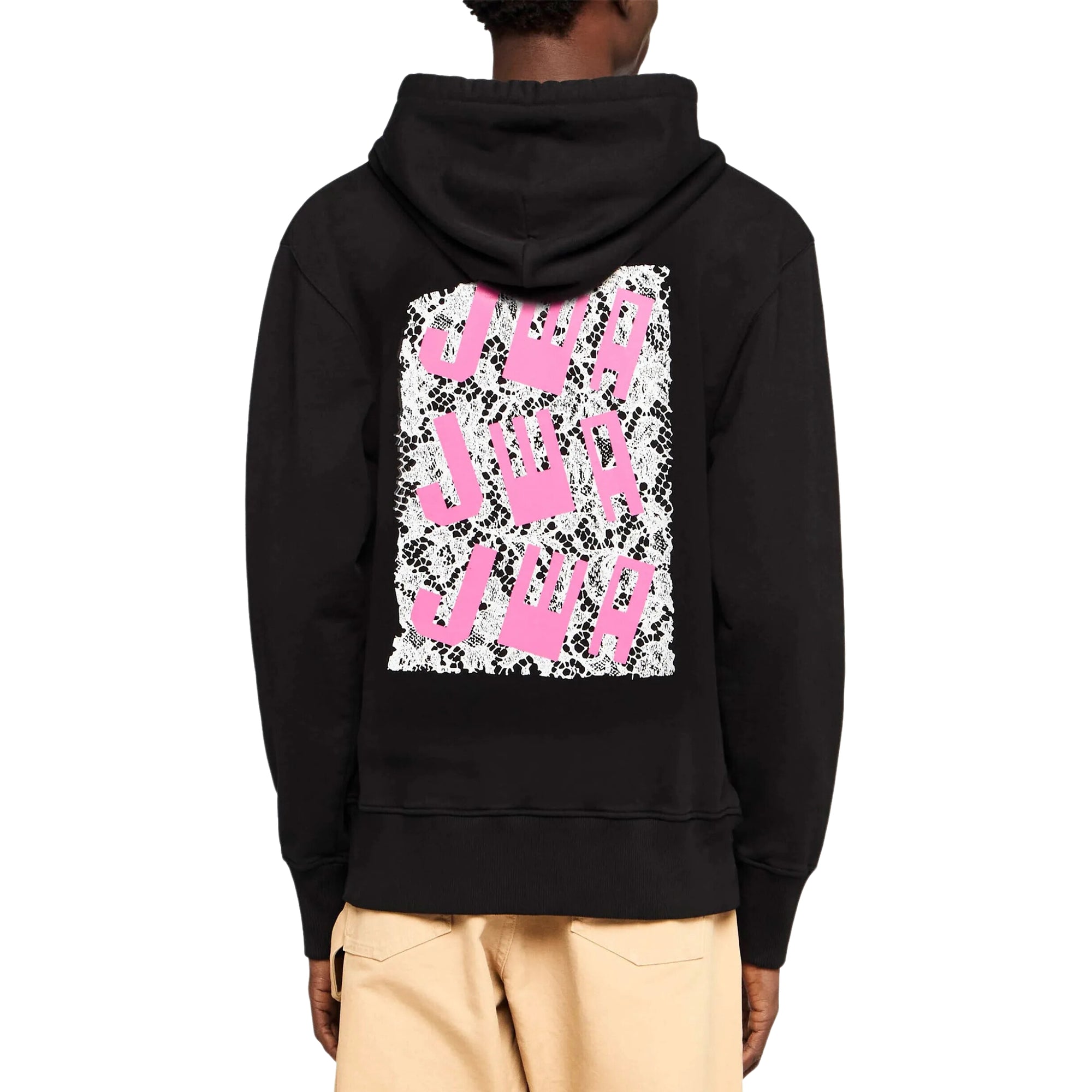 Jw Anderson Hoodie Lace Back Panel Black