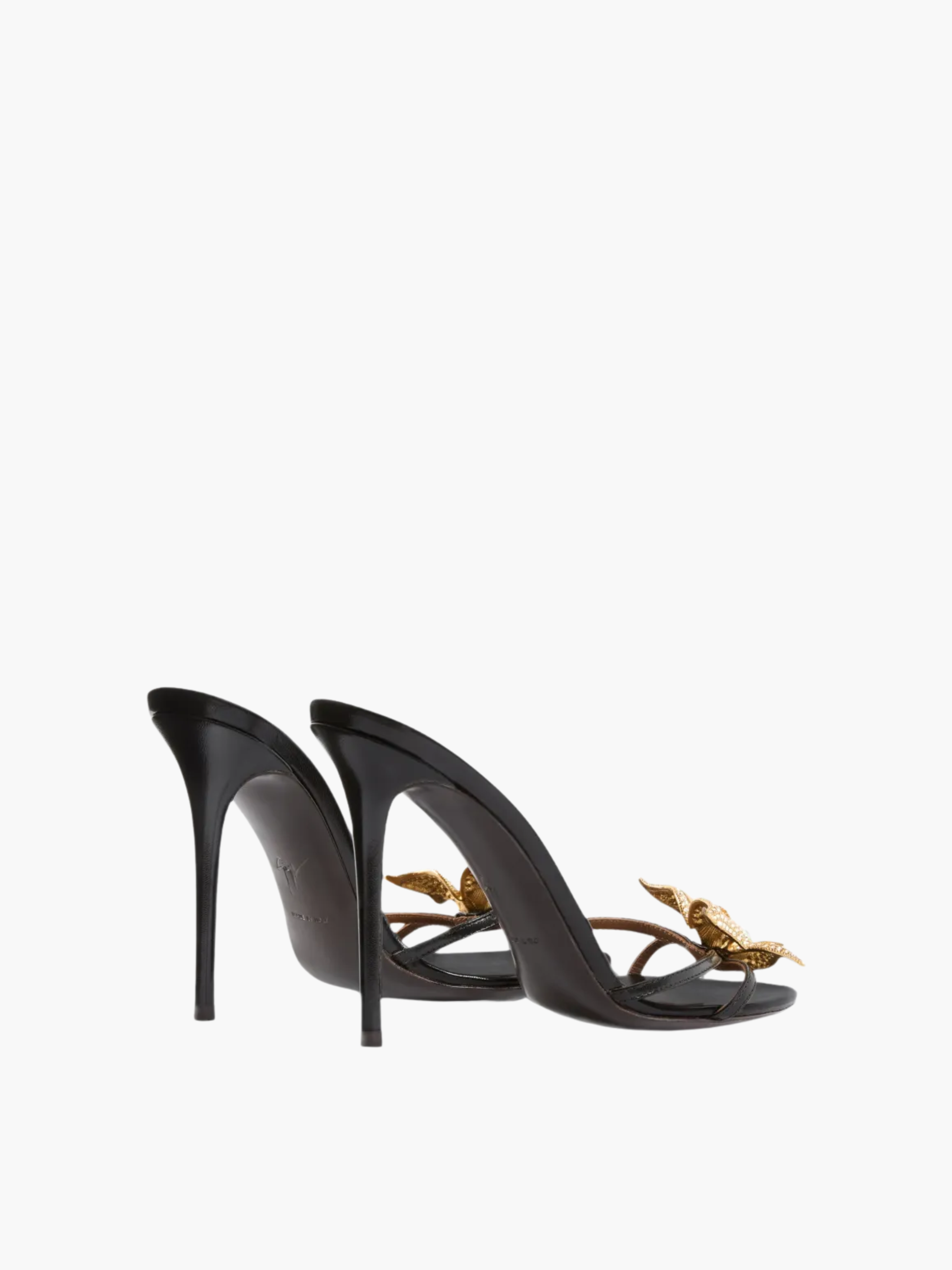Giuseppe Zanotti High Heel Z13 Mariposa Mule 105mm Black