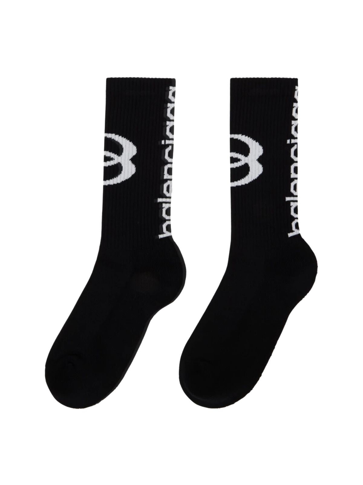 Balenciaga Sock Logo Black - 2