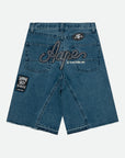 Aape Shorts Trade Mark Denim Light Blue