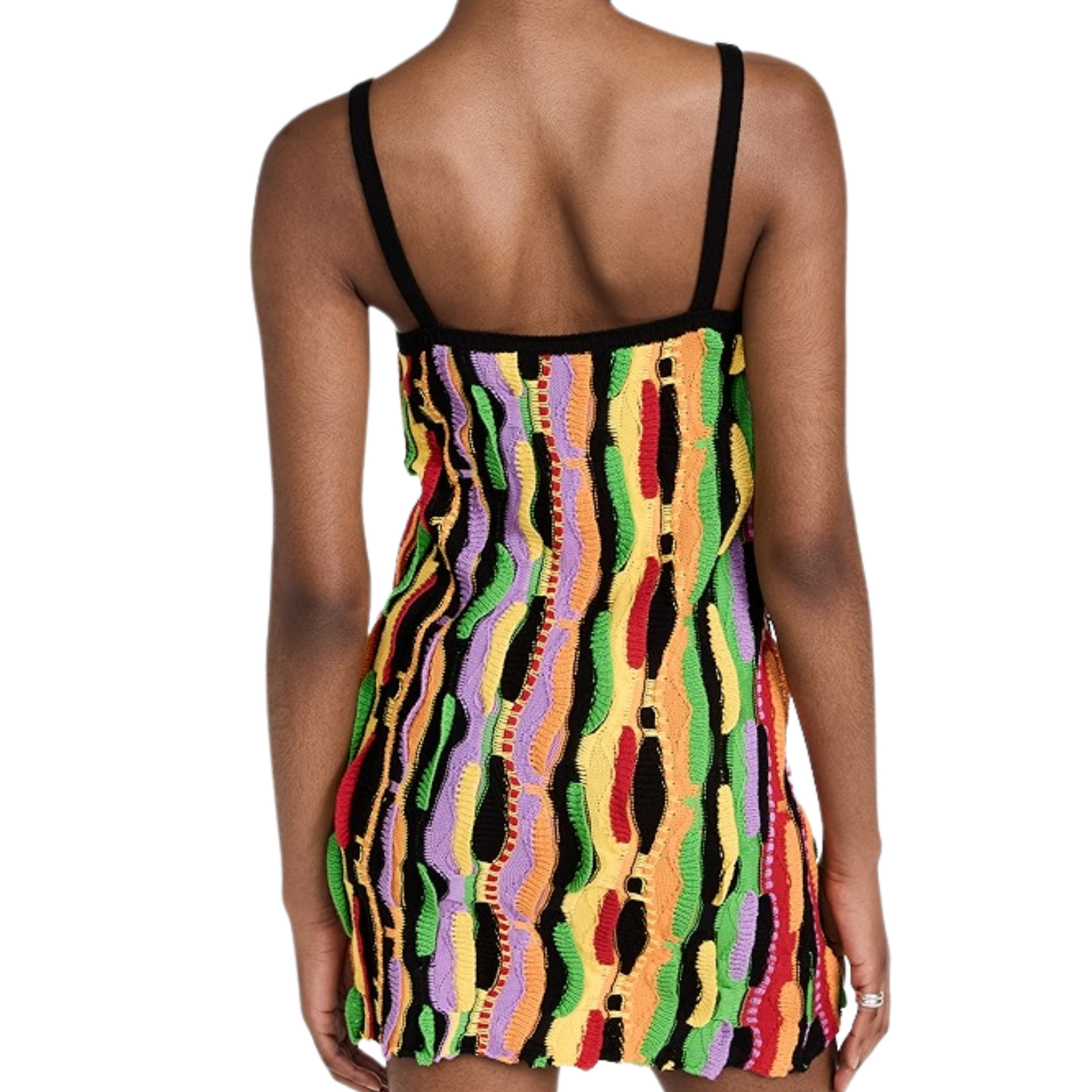 Msgm Dress Knit Sleeveless Multicolour