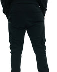 Capone Cargo Sweatpants Double Sided Pockets Black