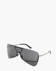 Rick Owens Sunglasses Tower Sunglasses Silver Temple