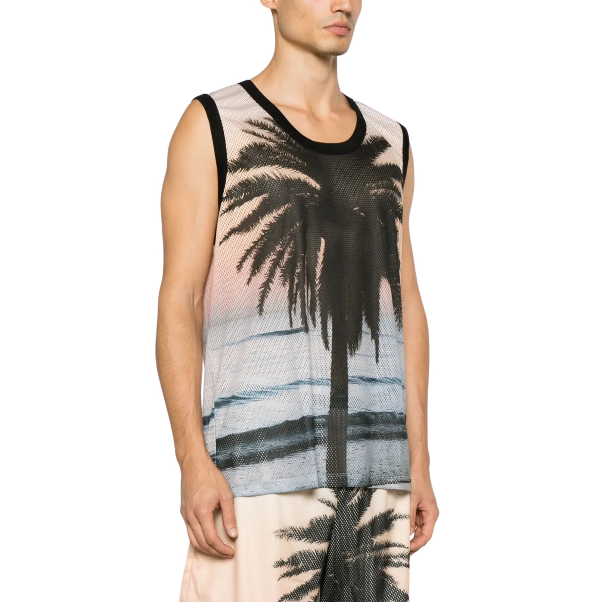 Blue Sky Inn Tank Sunset Palm Multi Colour