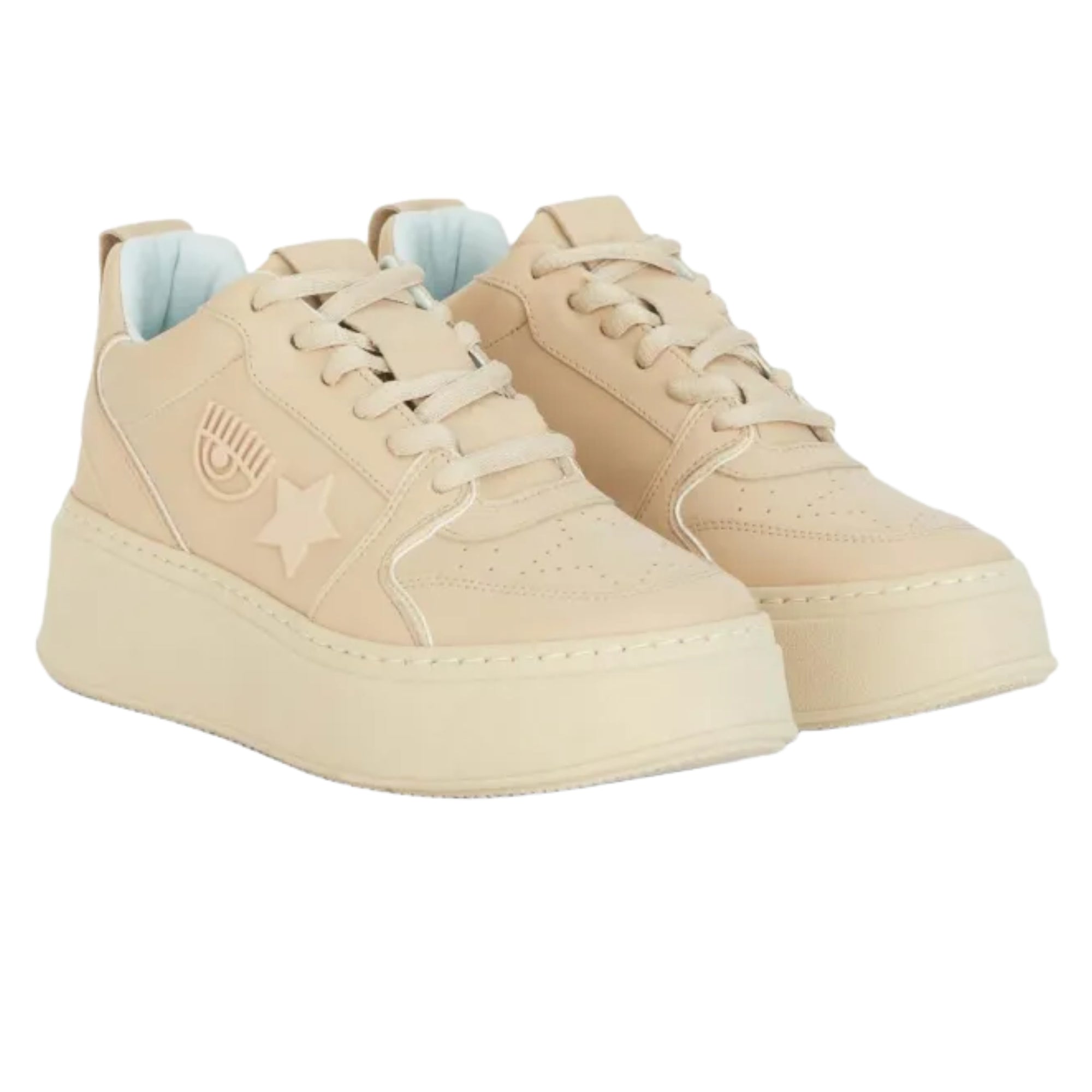 Chiara Ferragni Sneaker School Total Beige