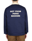 Drole De Monsieur Jacket Slogan Navy