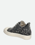 Rick Owens Sneaker Vintage Black Washed Foil-Milk