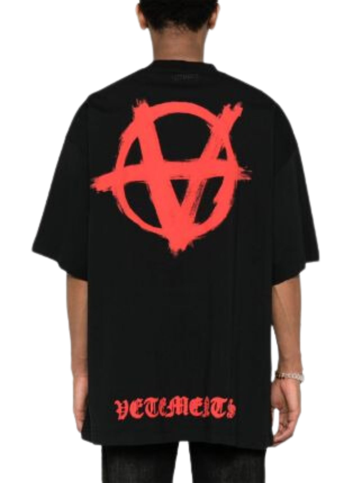 Vetements T-Shirt Anarchy Red-Black - 2