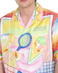 Casablanca Shirt Crayon Tennis Player Multicolour