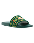 Casablanca Slide Embroidered Terry Green