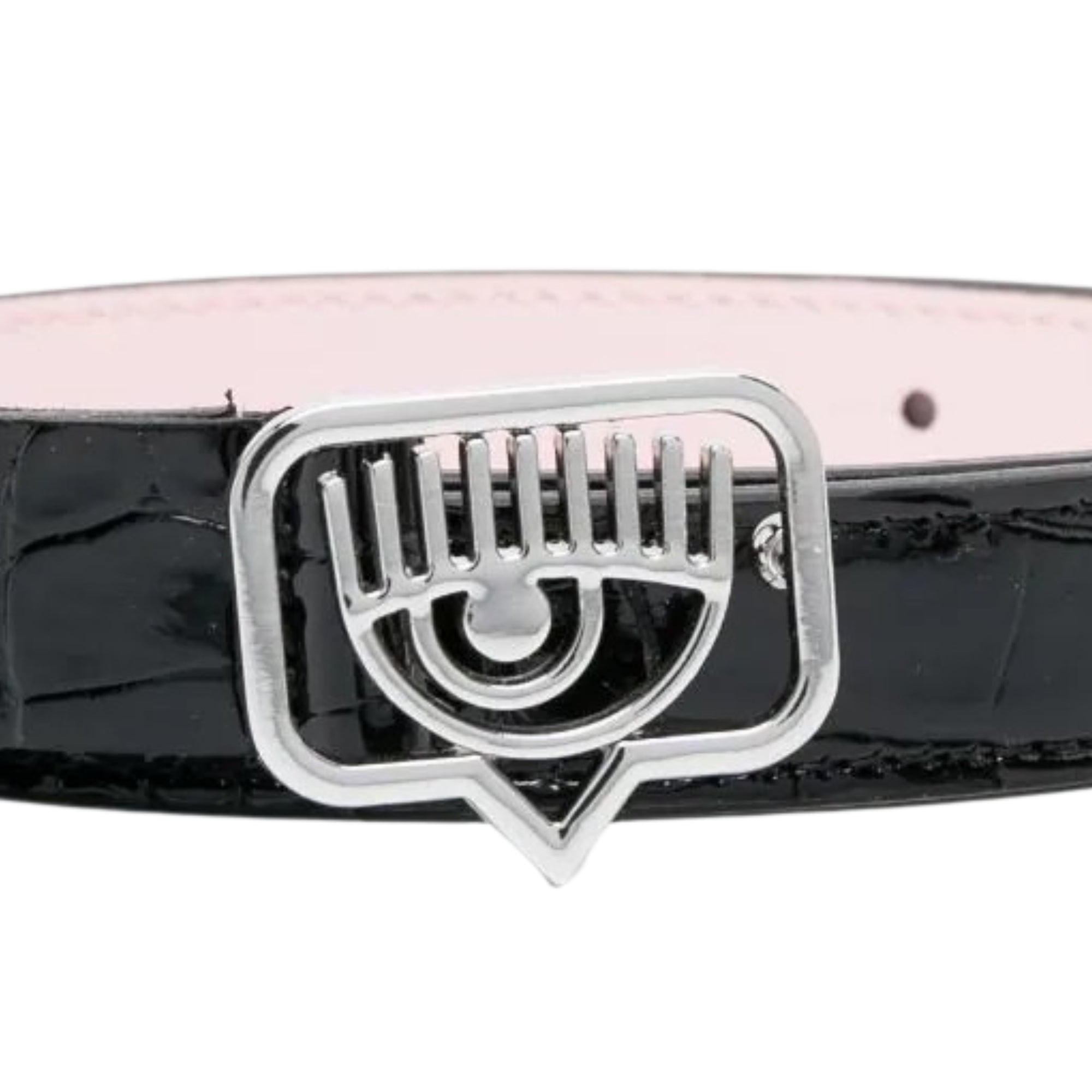 Chiara Ferragni Belt Eyelike Logo Black