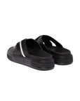 Bally Slides Calf Plain Black/White - 2