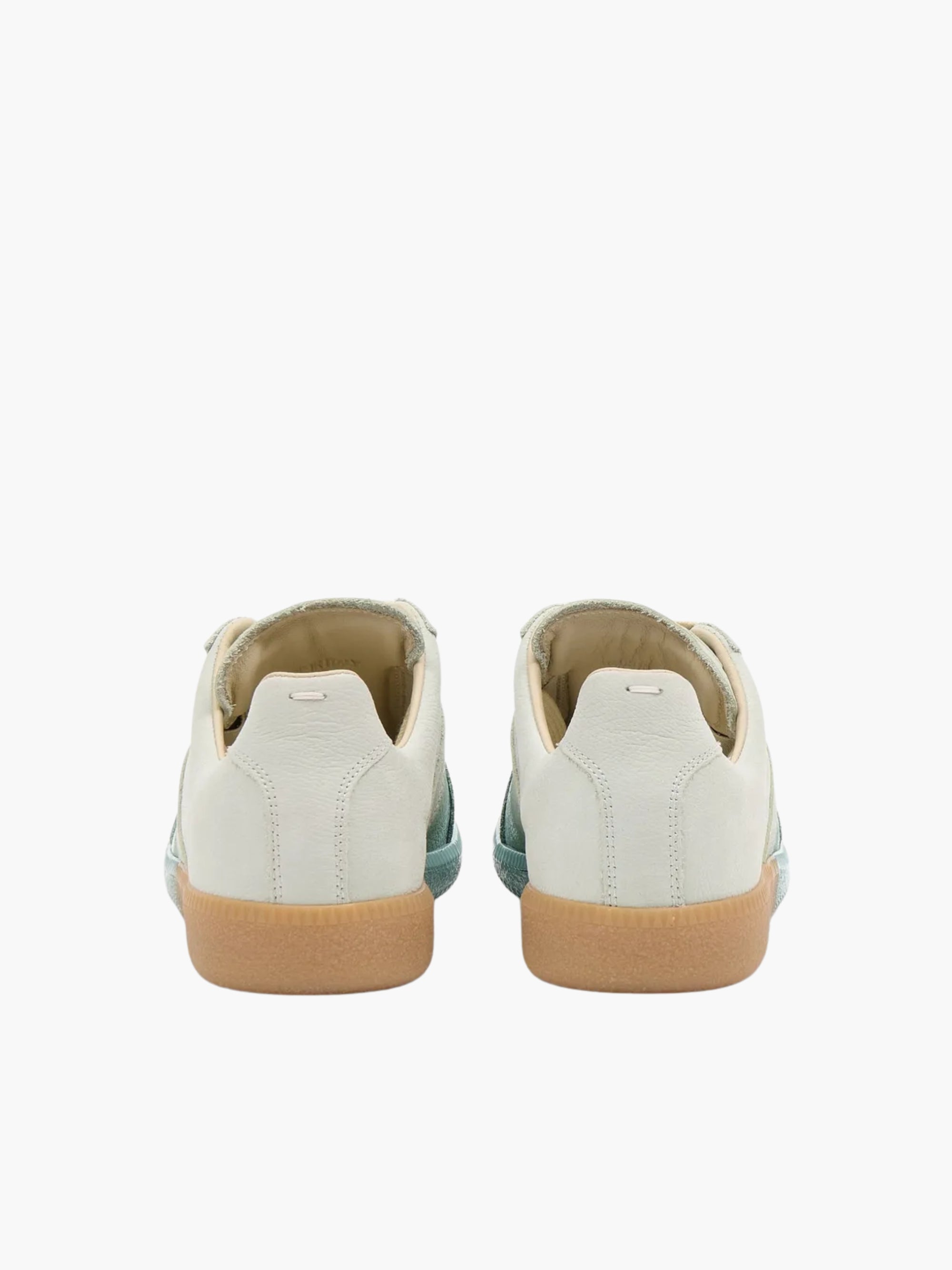 Maison Margiela Sneakers Mm27 Blue Tip Lace Up White