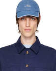 Drole De Monsieur Cap Logo Denim Blue