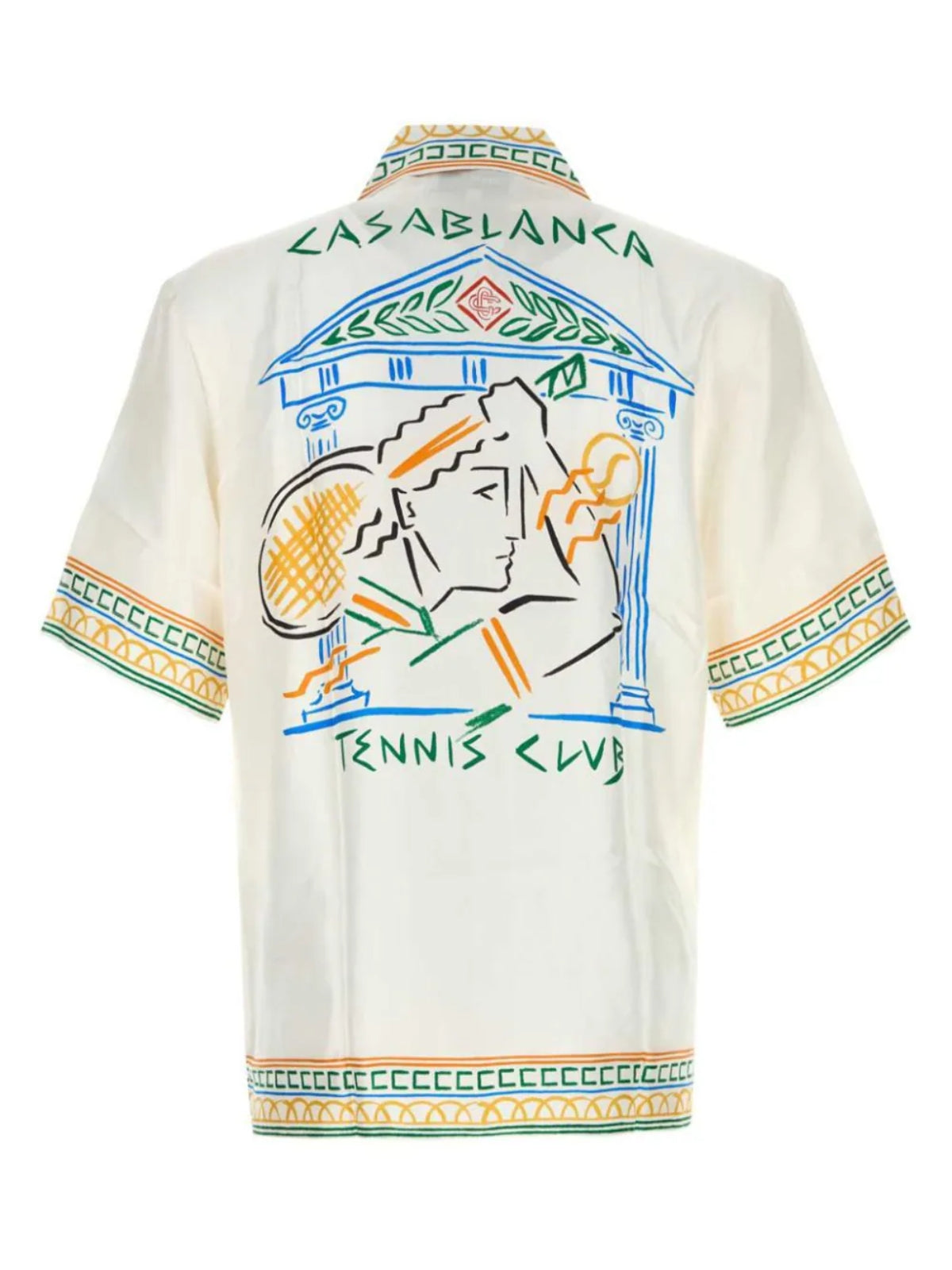 Casablanca Shirt Cuban Collar Crayon Temple Tennis Club