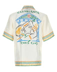 Casablanca Shirt Cuban Collar Crayon Temple Tennis Club