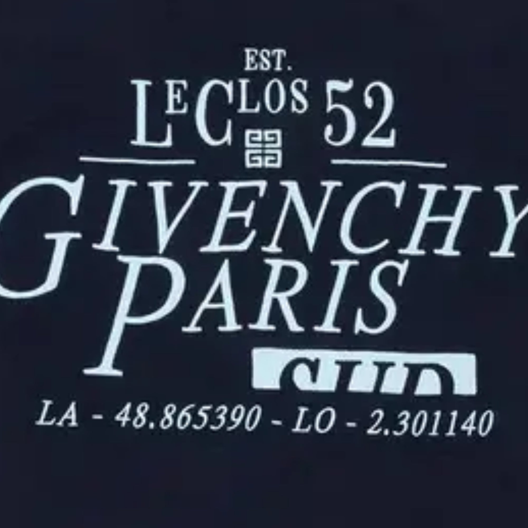 Givenchy T-Shirt Logo Navy